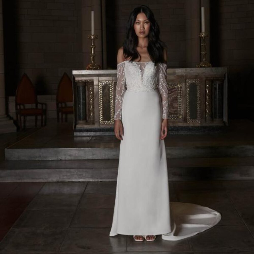 Evie Young Bridal Frankie EY313 Wedding Gown Dress (Size 12)